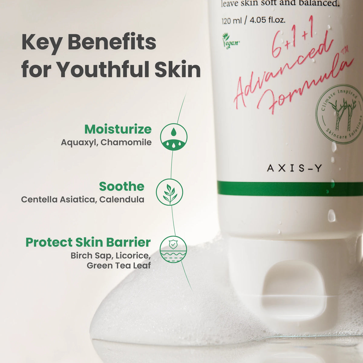 AXIS-Y Sunday Morning Refreshing Cleansing Foam 120ml — gallery view 4