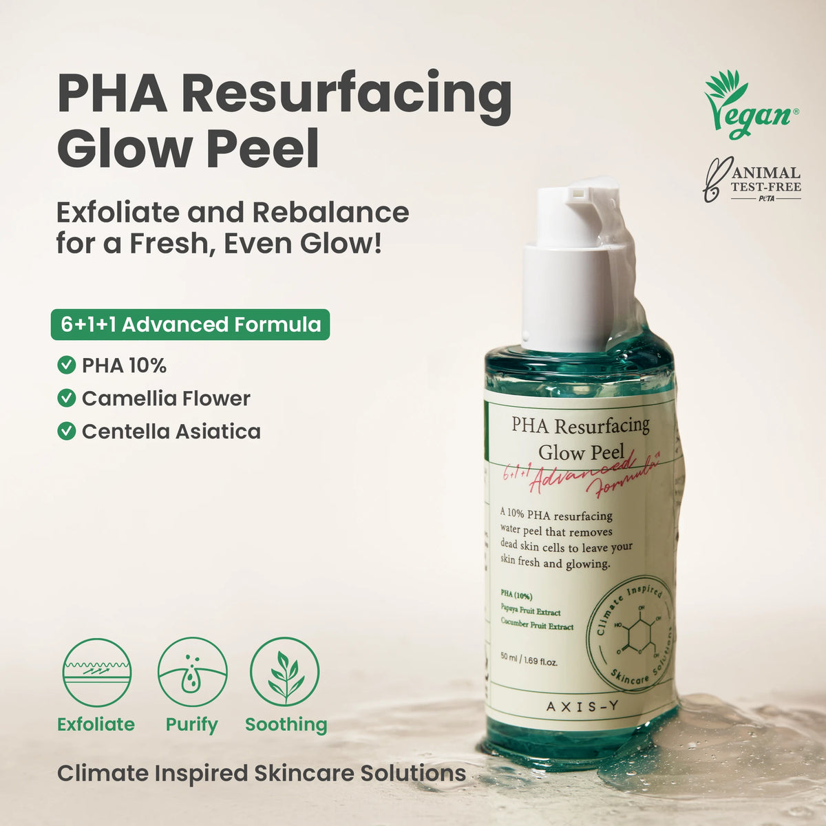 AXIS-Y PHA Resurfacing Glow Peel 50ml — gallery view 2