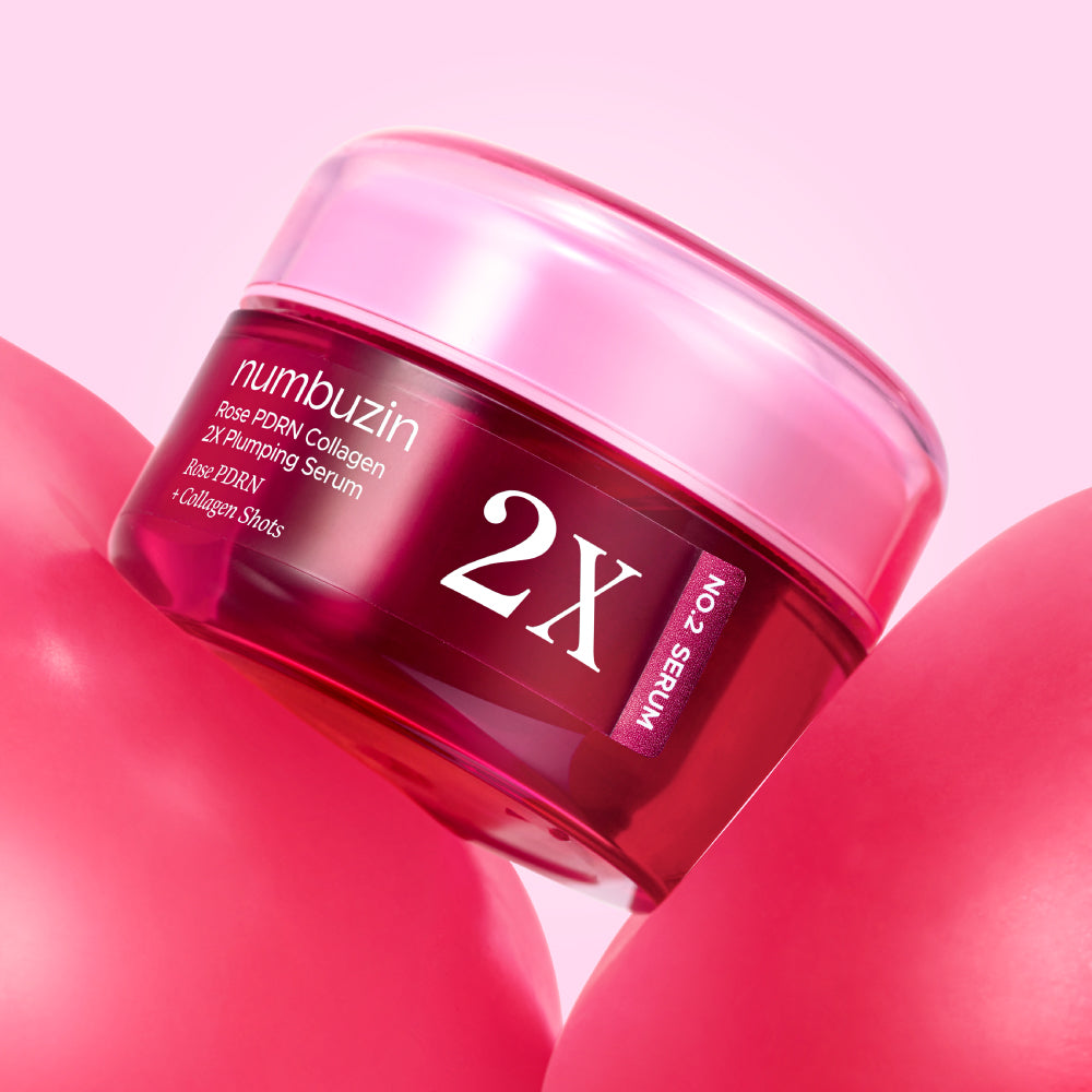 Numbuzin No.2 Rose PDRN Collagen 2X Plumping Serum 30ml — product packaging