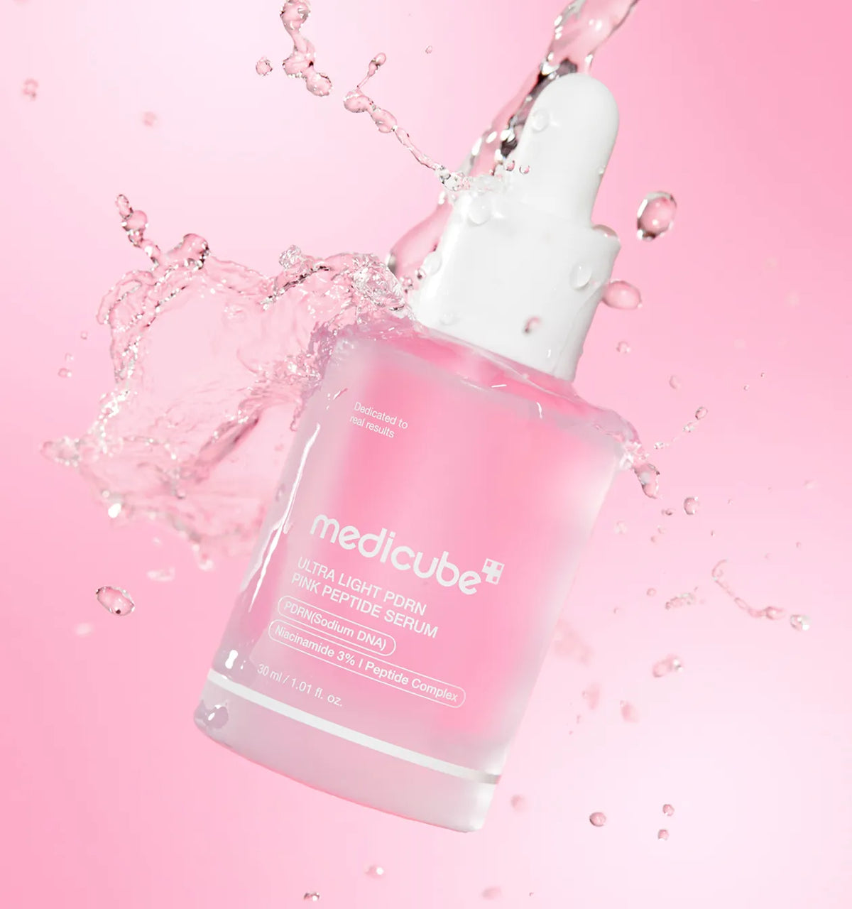 MEDICUBE PDRN Pink Peptide Serum Ultra Light 30ml — product packaging