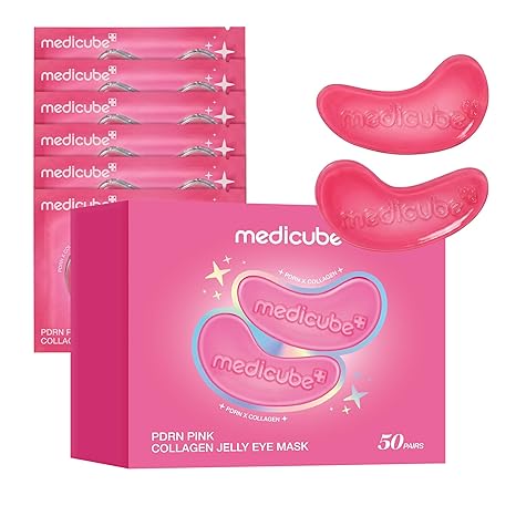 MEDICUBE PDRN Pink Collagen Jelly Eye Mask (50 pouch) — product packaging